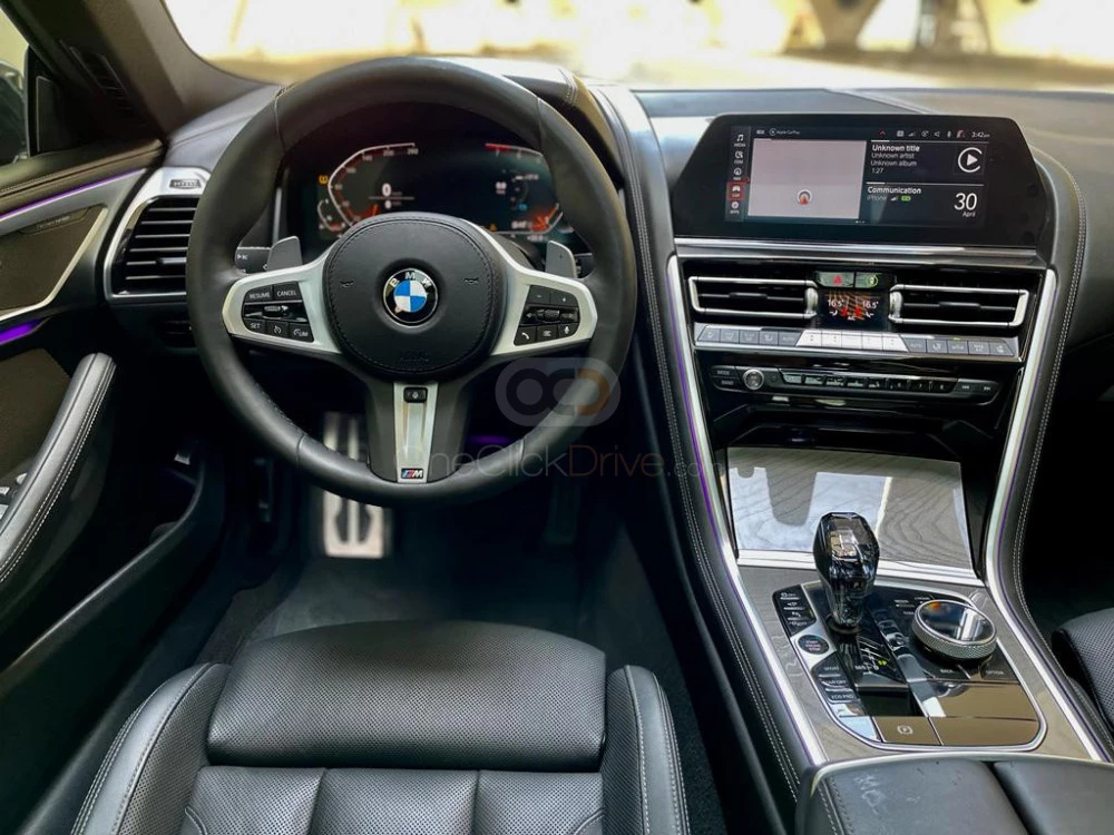 Black BMW 840i Gran Coupe 2020 for rent in Abu Dhabi 4