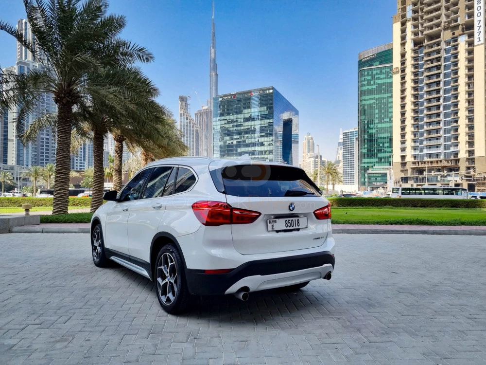 White BMW X1 2018 for rent in Sharjah 10