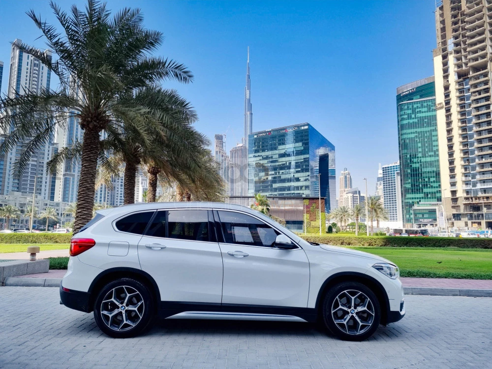 White BMW X1 2018 for rent in Sharjah 2