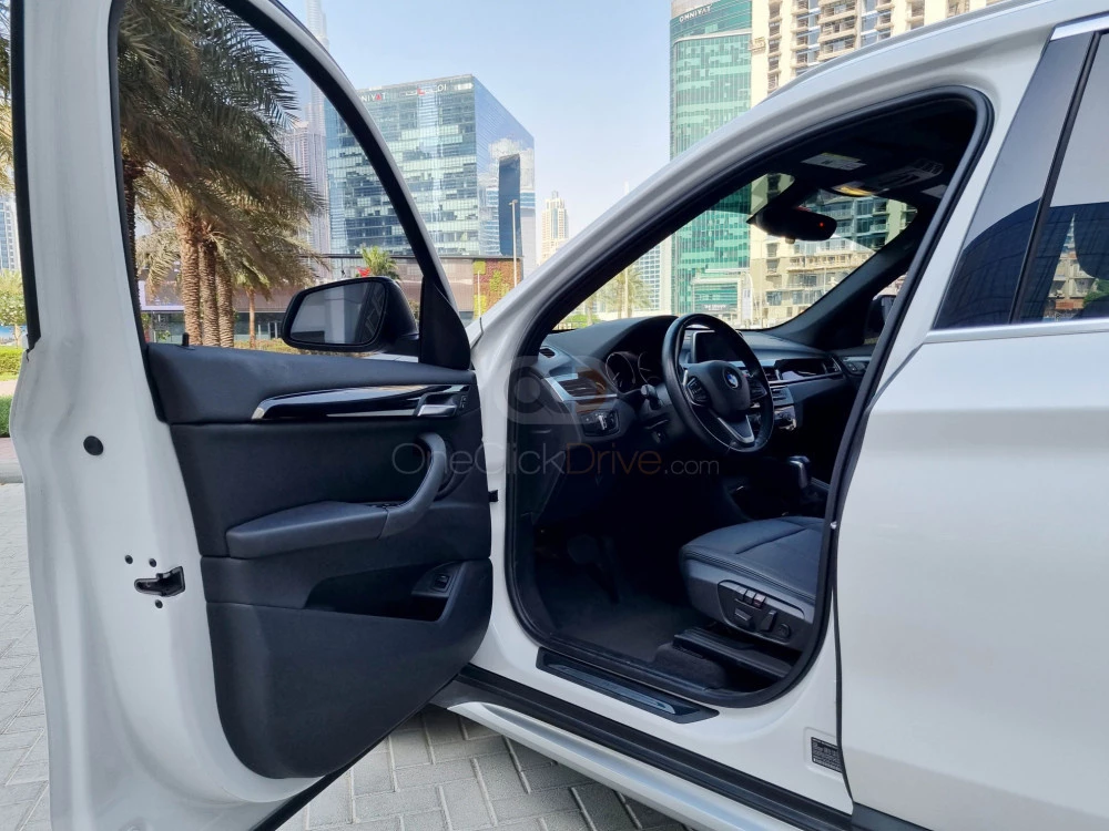 White BMW X1 2018 for rent in Sharjah 8