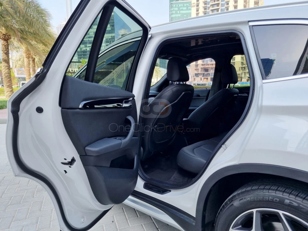 White BMW X1 2018 for rent in Abu Dhabi 4