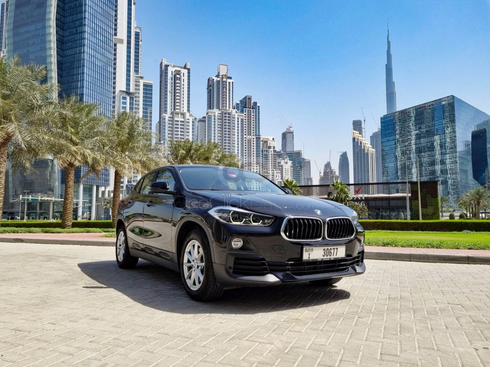 Black BMW X2 2020 for rent in Dubai 8