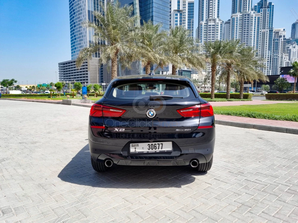 Black BMW X2 2020 for rent in Dubai 9