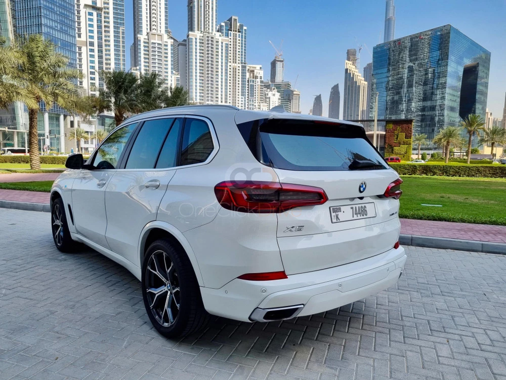 White BMW X5 2019 for rent in Dubai 11