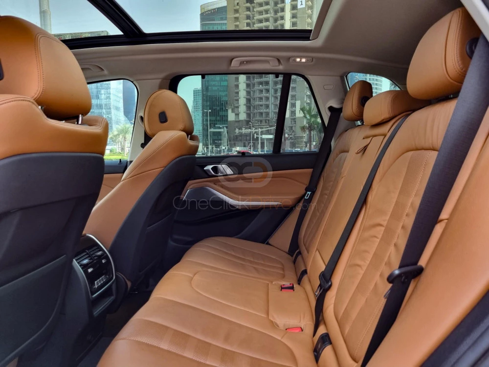 White BMW X5 2019 for rent in Dubai 9