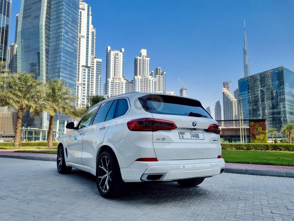 White BMW X5 2019 for rent in Dubai 12