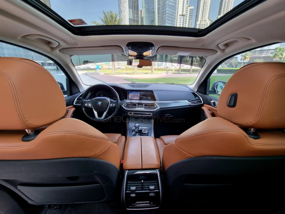 White BMW X5 2019 for rent in Dubai 4