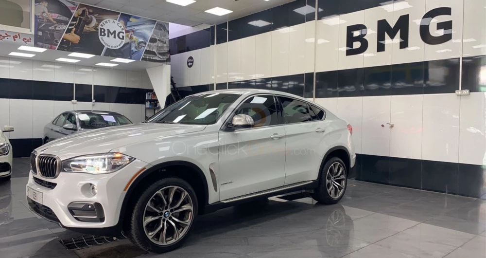 White BMW X6 M40 2019 for rent in Dubai 8