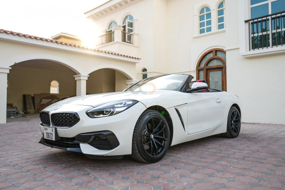 White BMW Z4 2019 for rent in Dubai 1