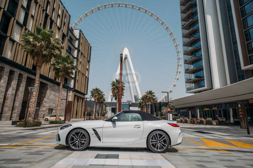 White BMW Z4 2020 for rent in Dubai 6