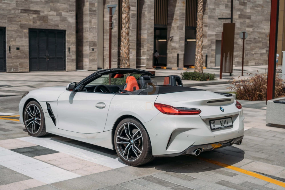 White BMW Z4 2020 for rent in Dubai 4