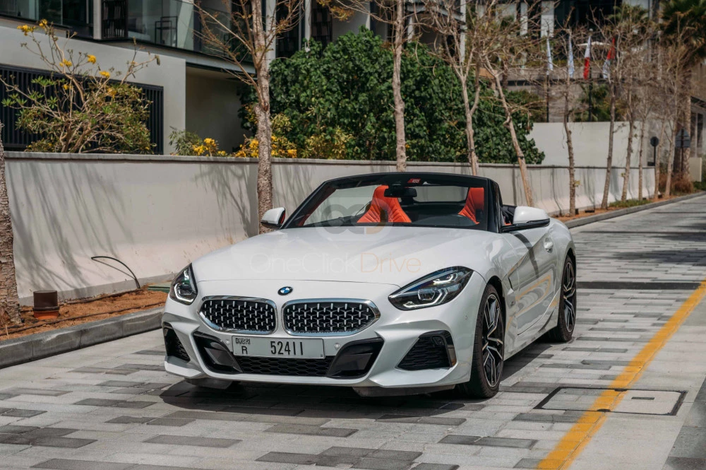 White BMW Z4 2020 for rent in Dubai 1
