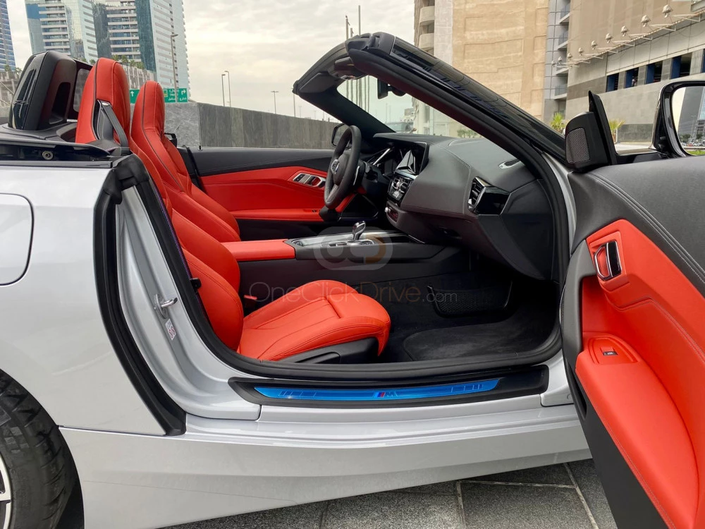 White BMW Z4 2022 for rent in Dubai 10