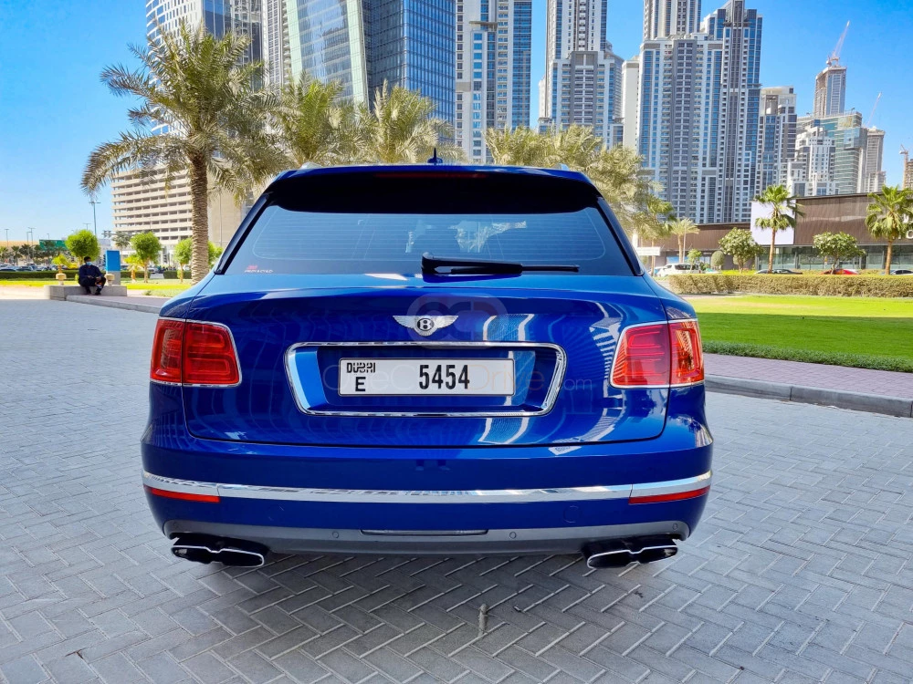 White Bentley Bentayga 2019 for rent in Dubai 6