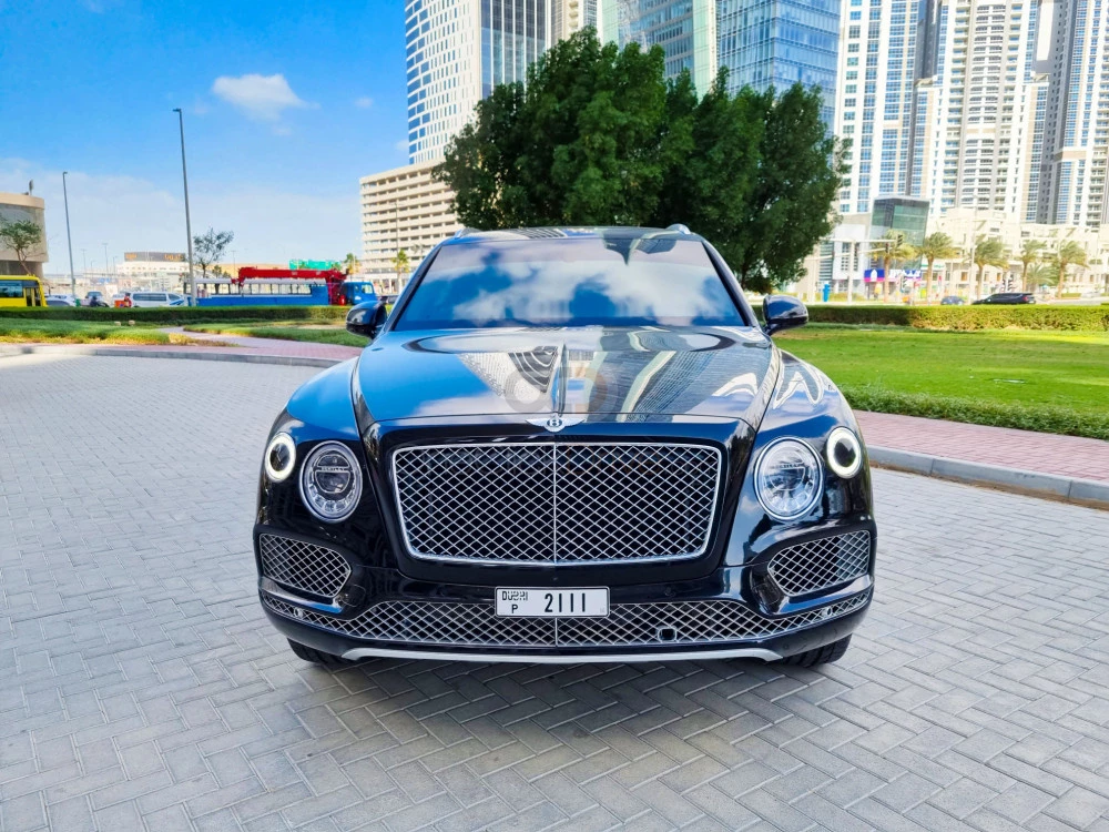 Black Bentley Bentayga 2020 for rent in Dubai 2