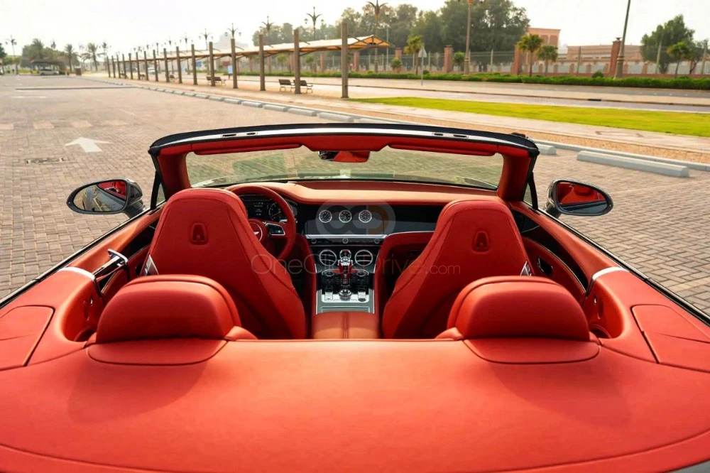 Gray Bentley Continental GT Convertible 2022 for rent in Dubai 9