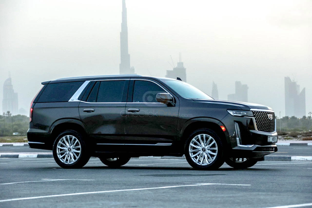 Black Cadillac Escalade 2021 for rent in Ras Al Khaimah 2