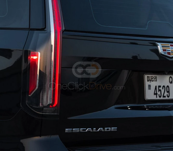 Black Cadillac Escalade 2021 for rent in Dubai 6