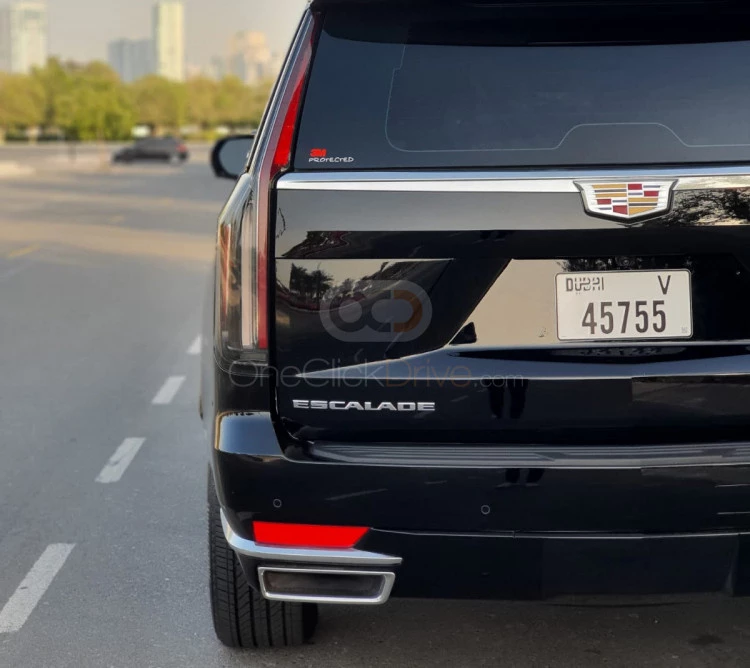 Black Cadillac Escalade 2022 for rent in Dubai 7