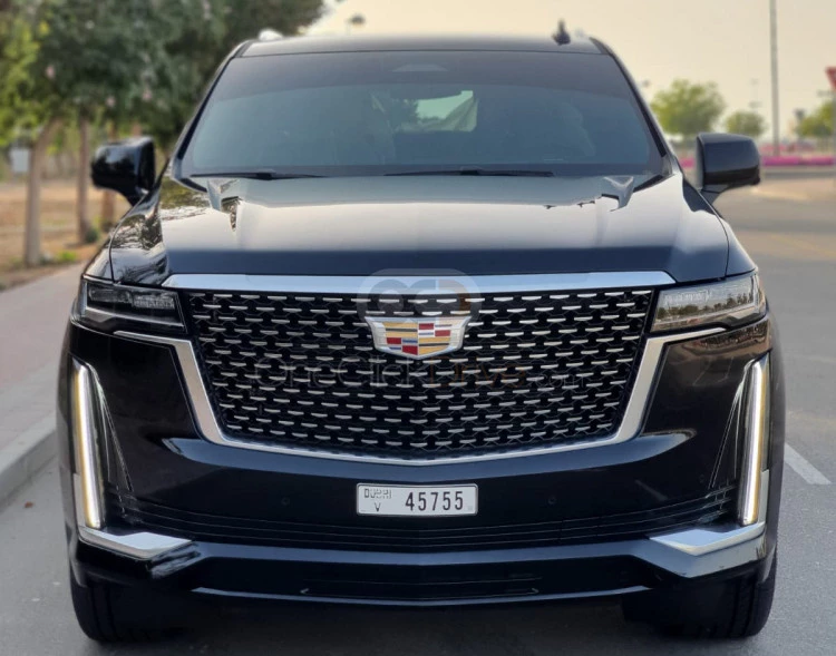 Black Cadillac Escalade 2022 for rent in Dubai 8