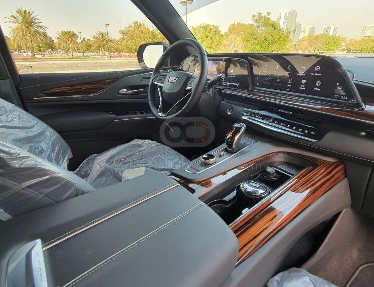 Black Cadillac Escalade 2022 for rent in Dubai 4