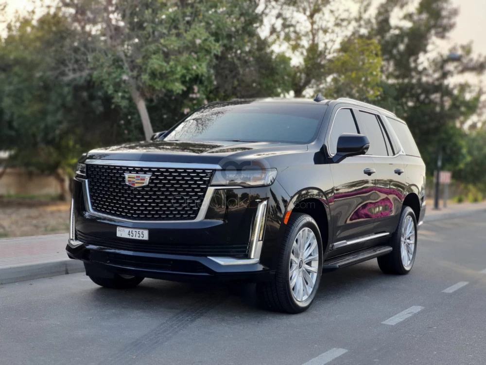 Black Cadillac Escalade 2022 for rent in Dubai 2