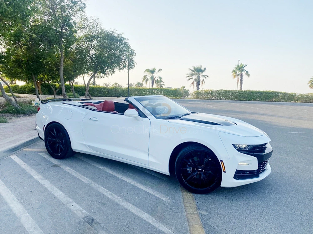White Chevrolet Camaro RS Convertible V4 2021 for rent in Dubai 6