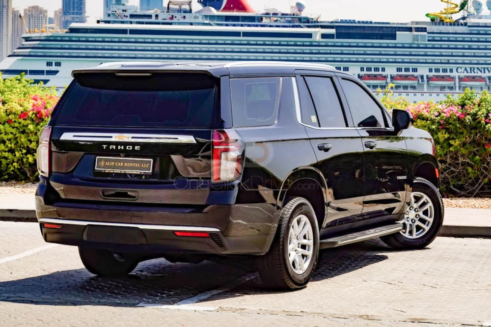 Black Chevrolet Tahoe LT 2021 for rent in Dubai 8