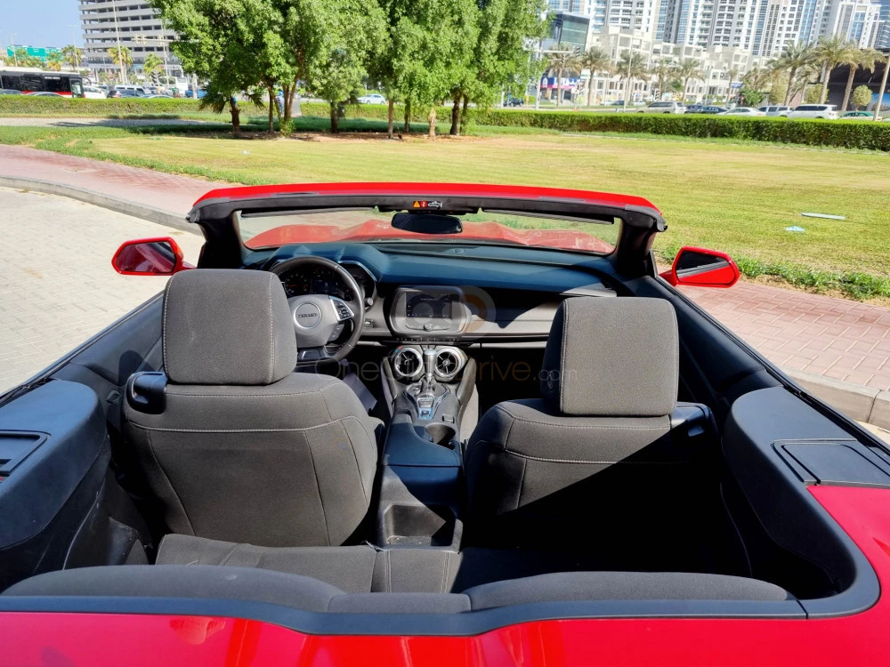 Red Chevrolet Camaro RS Convertible V4 2020 for rent in Dubai 8