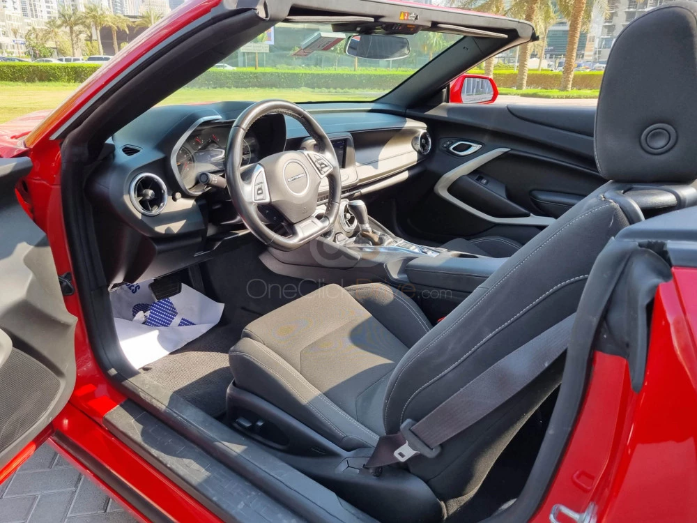 Red Chevrolet Camaro RS Convertible V4 2020 for rent in Dubai 5