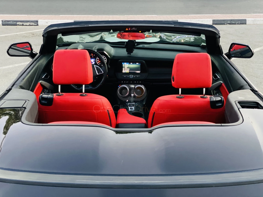 Black Chevrolet Camaro RS Convertible V6 2019 for rent in Dubai 3