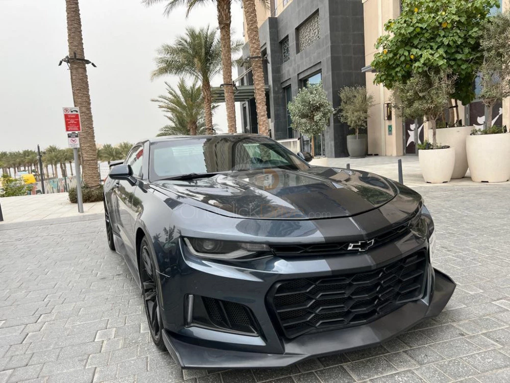 Gray Chevrolet Camaro RS Coupe V6 2020 for rent in Dubai 5