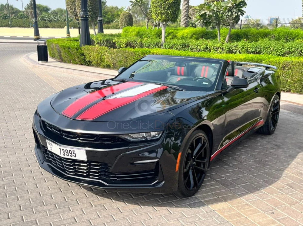 Black Chevrolet Camaro ZL1 Kit Convertible V6 2021 for rent in Dubai 6