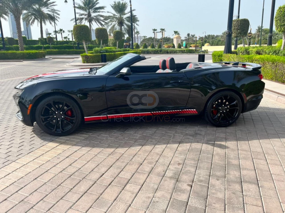 Black Chevrolet Camaro ZL1 Kit Convertible V6 2021 for rent in Dubai 10