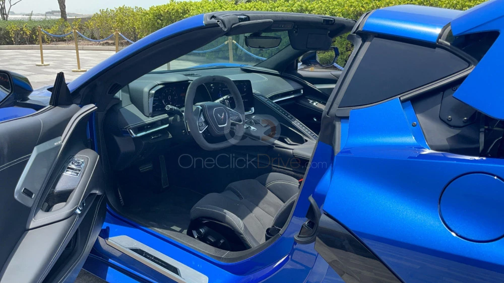 Blue Chevrolet Corvette Grand Sport C8 2021 for rent in Ras Al Khaimah 4