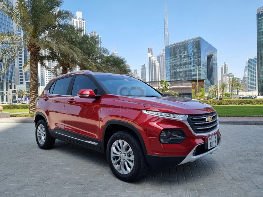 Red Chevrolet Groove 2022 for rent in Abu Dhabi 1