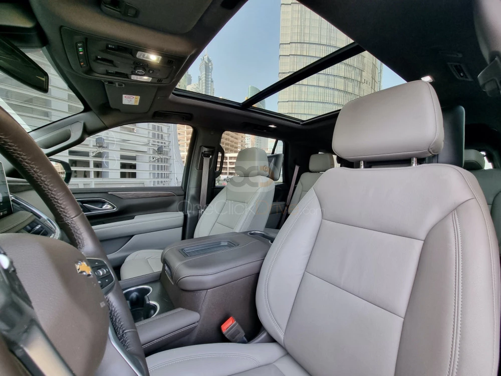 Beige Chevrolet Tahoe LT 2021 for rent in Sharjah 8
