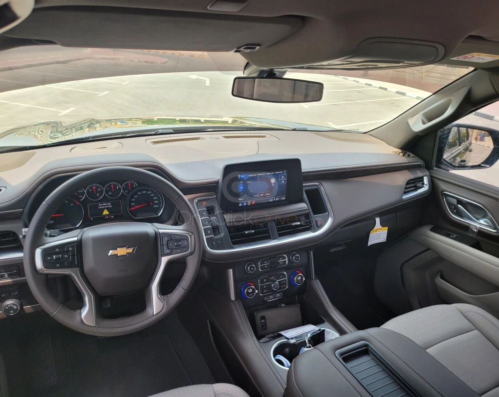 Black Chevrolet Tahoe LT 2022 for rent in Dubai 9