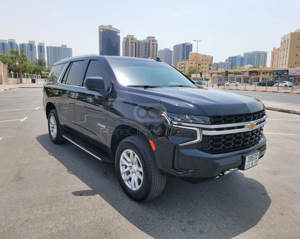 Black Chevrolet Tahoe LT 2022 for rent in Dubai 2