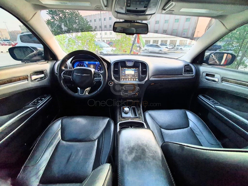Black Chrysler 300C 2016 for rent in Dubai 6