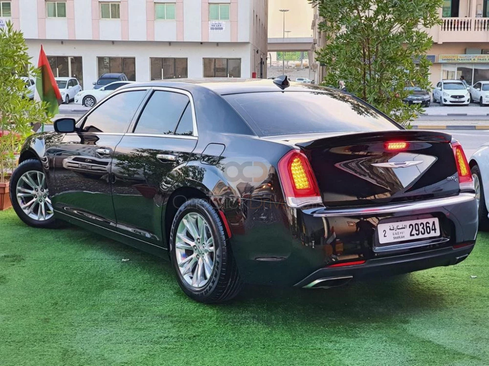 Black Chrysler 300C 2016 for rent in Dubai 2