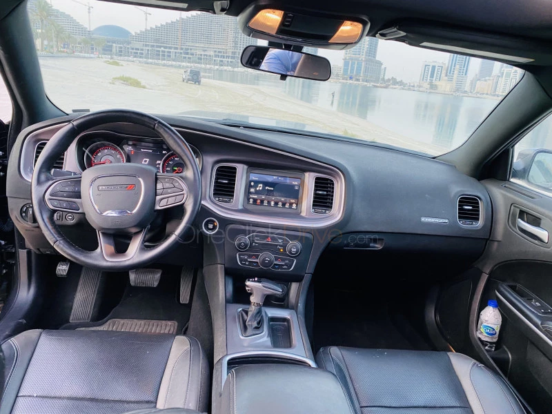 Black Dodge Charger V6 2020 for rent in Dubai 5