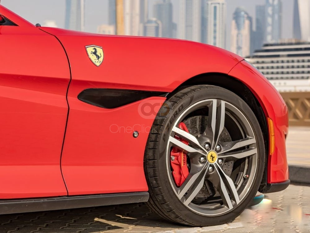 Sarı Ferrari Portofino 2019 for rent in Dubai 2