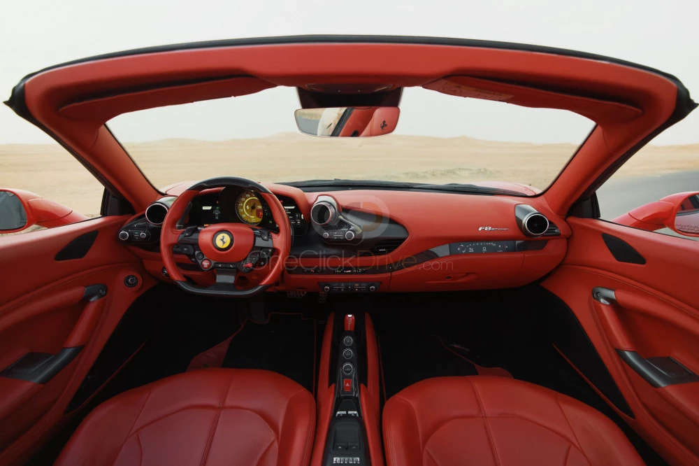 Kırmızı Ferrari F8 Tributo Örümcek 2020 for rent in Dubai 5