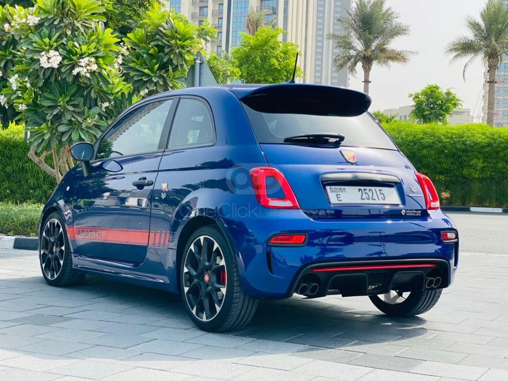 Blue Fiat Abarth 2021 for rent in Dubai 2