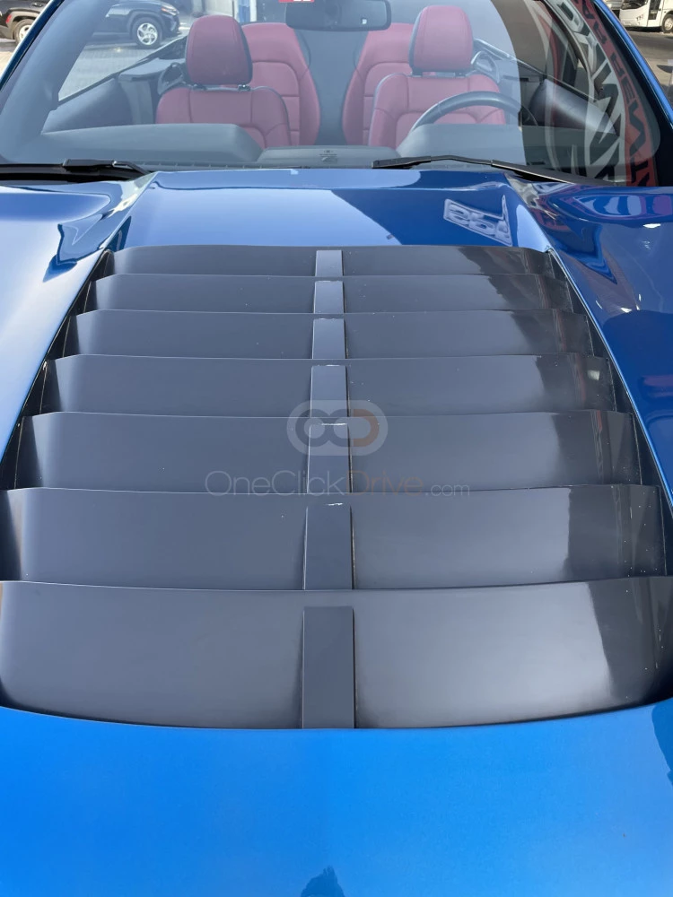 Yellow Ford Mustang EcoBoost Convertible V4 2019 for rent in Dubai 6