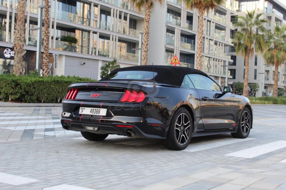 blanc Gué Mustang EcoBoost Convertible V4 2019 for rent in Dubaï 5