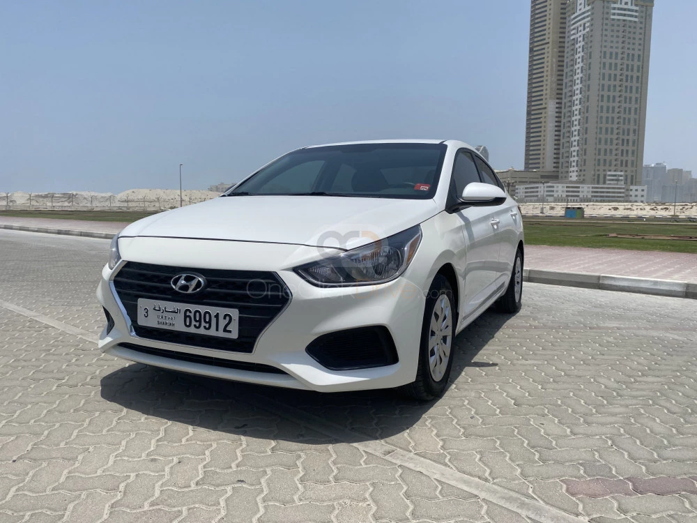 White Hyundai Accent 2018 for rent in Sharjah 2