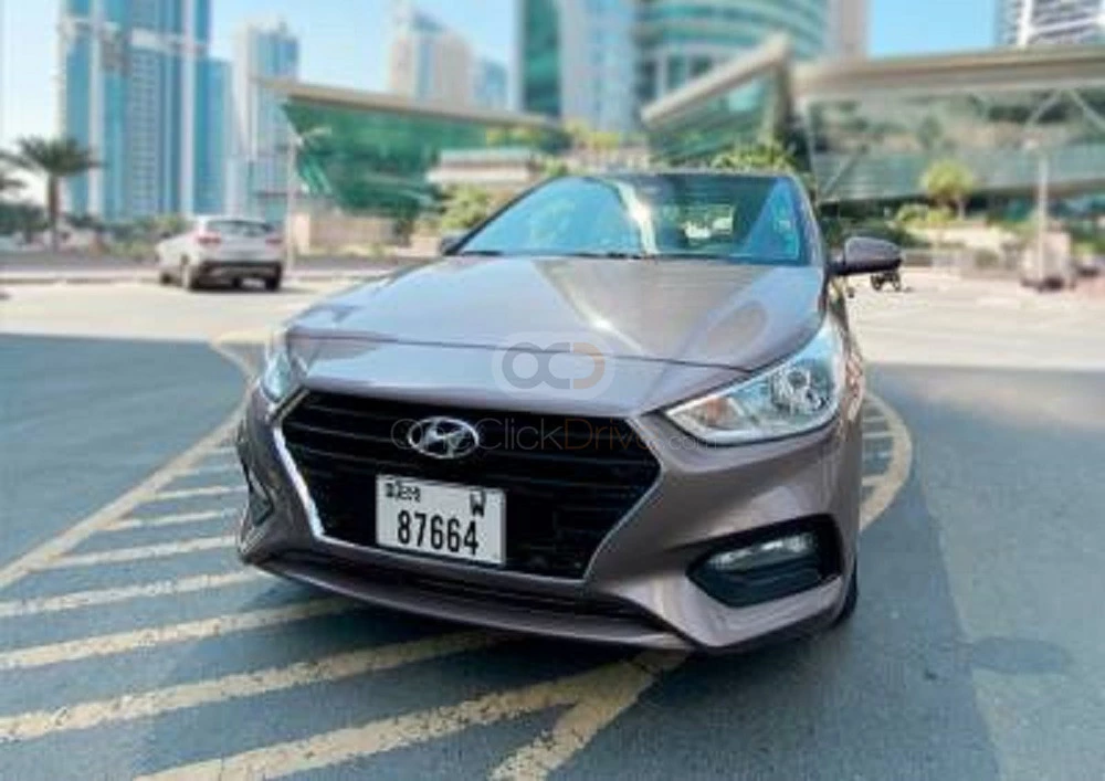 Or rose Hyundai Accent 2020 for rent in Dubaï 2