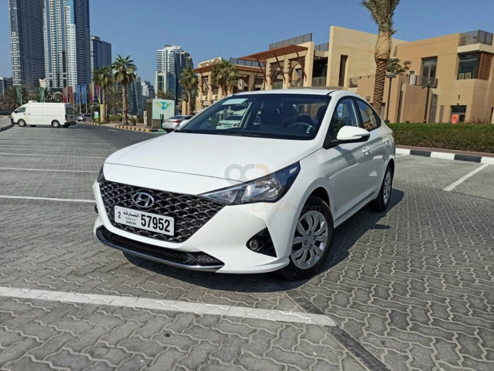 White Hyundai Accent 2022 for rent in Sharjah 13